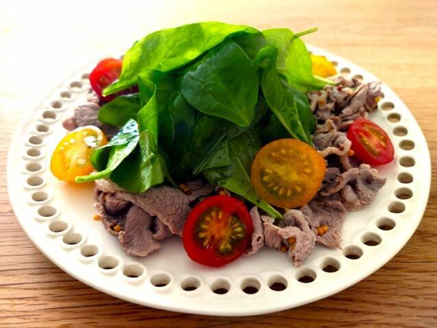 ラムしゃぶマスタード和え