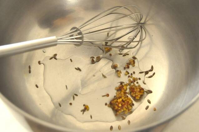 ラムしゃぶマスタード和えの作り方の手順1