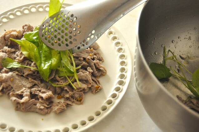 ラムしゃぶマスタード和えの作り方の手順5