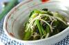 小松菜とエノキのナムルの作り方の手順