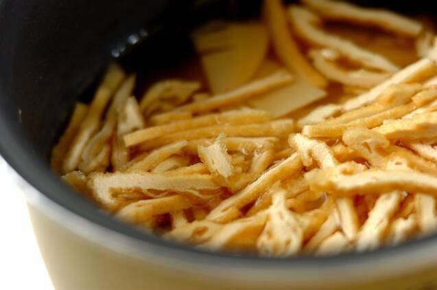 水煮でも！生でも！タケノコご飯の作り方の手順4