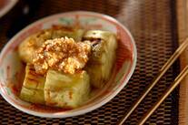 焼きナスのナッツソースがけ