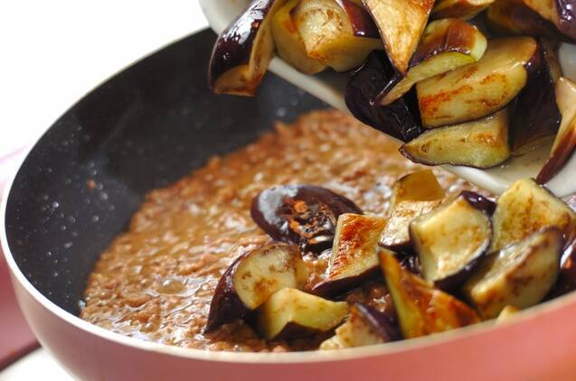 ひき肉とナスの簡単みそ炒めの作り方の手順6