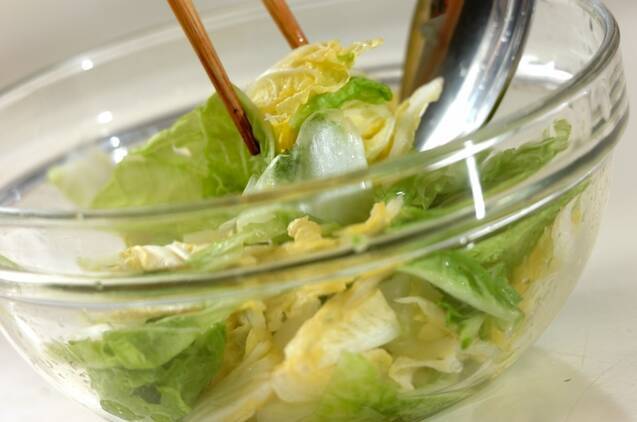 白菜の中華風浅漬けの作り方の手順2