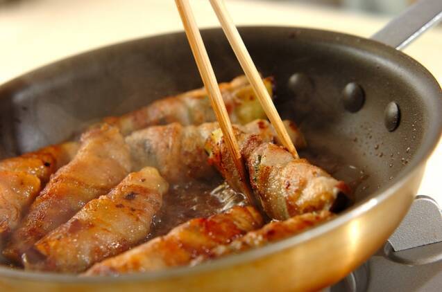甘辛！トロっとナスと大葉の豚肉巻きの作り方の手順7