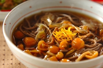 あったかナメコそば