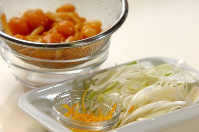 あったかお蕎麦 ナメコたっぷり！の作り方の手順1