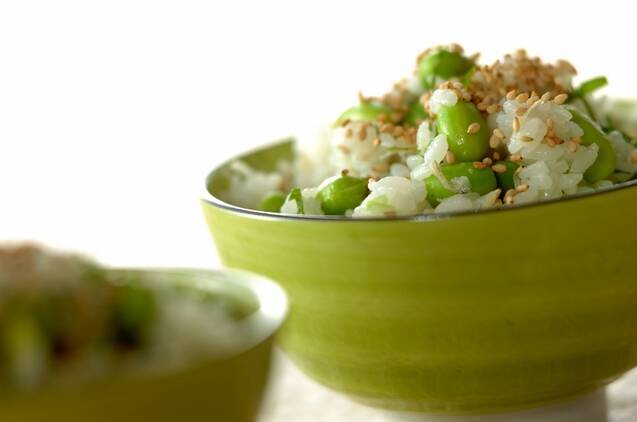 枝豆とジャコの混ぜご飯