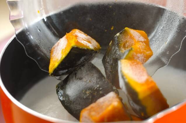 カボチャのいとこ煮サンドイッチの作り方の手順2