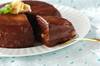 お豆腐クリームのバナナチョコレートケーキ