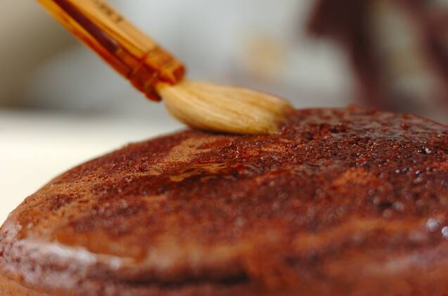 お豆腐クリームのバナナチョコレートケーキの作り方の手順13