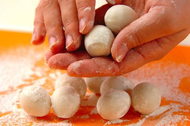 ウズラ卵入り揚げボールの作り方の手順1