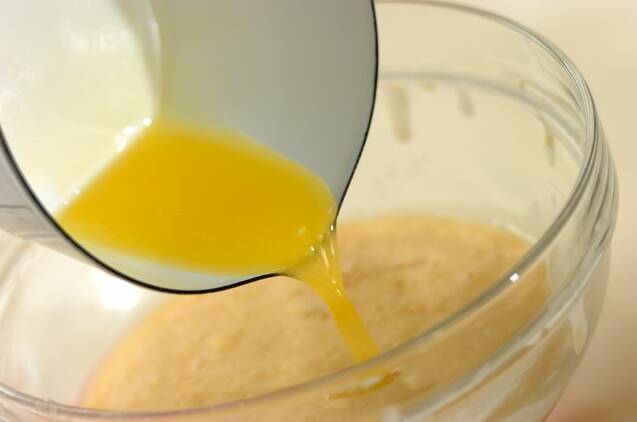 卵焼き器で作る簡単バームクーヘンの作り方の手順4