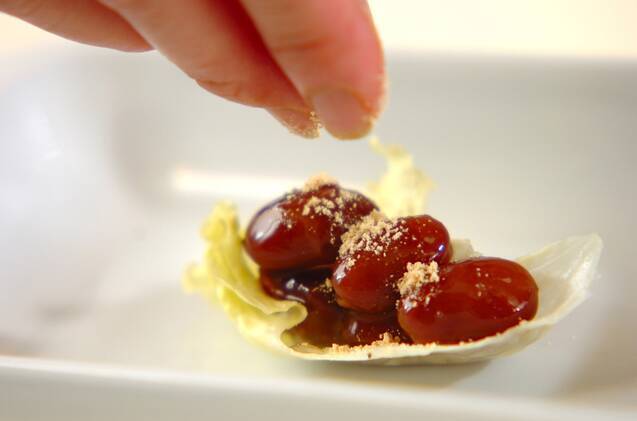 金時豆のきな粉がけの作り方の手順1