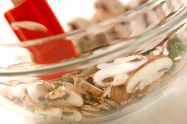 マッシュルームのサラダの作り方の手順4