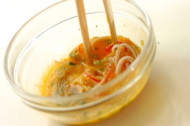 ふわふわ卵のにゅうめんの作り方の手順2