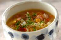 漬物入り具だくさんスープ