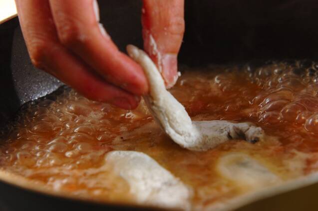 カキとベーコンのリゾットの作り方の手順6