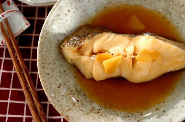 カラスガレイの煮付け