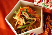 モヤシのキムチ和え