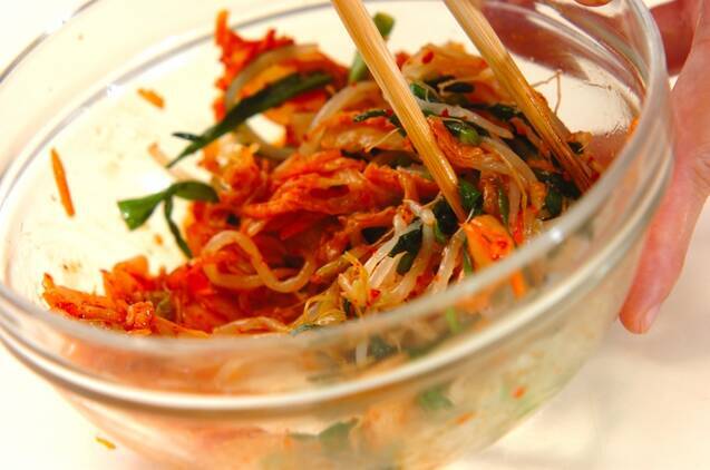 モヤシのキムチ和えの作り方の手順5