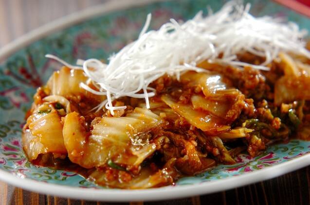 ピリ辛白菜炒め