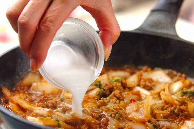 ピリ辛白菜炒めの作り方の手順4