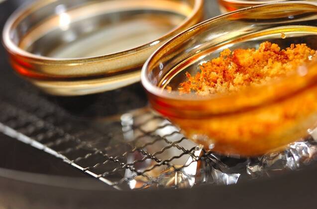 しょうゆと粉チーズの燻製の作り方の手順3