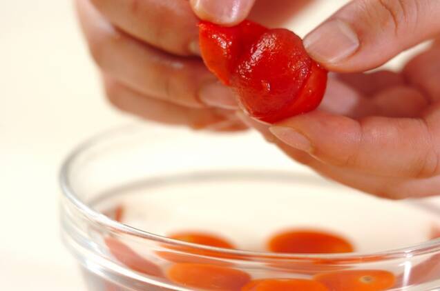 サラダ風冷奴の作り方の手順1