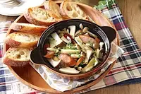 きのことウインナーのアヒージョ