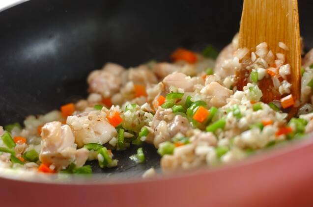 カレーオムライスの作り方の手順3