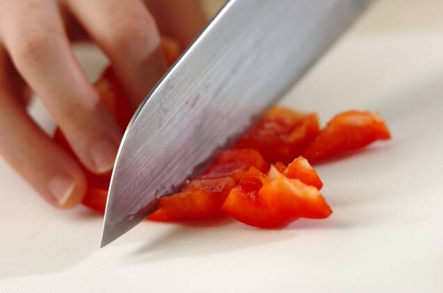 トマト・赤パプリカスムージーの作り方の手順1