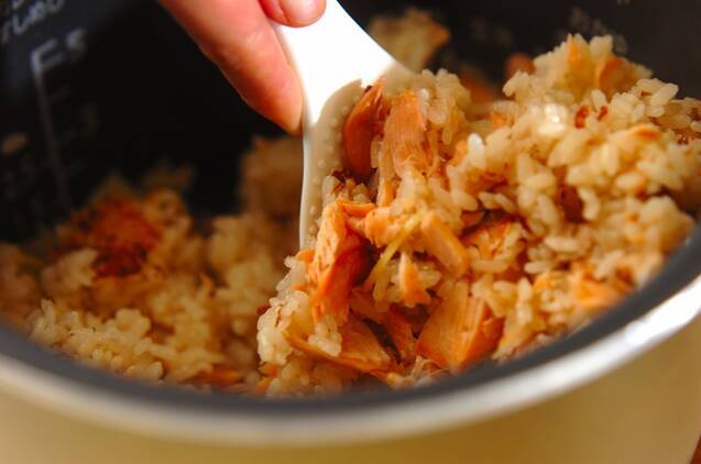 鮭ごはんの作り方の手順5