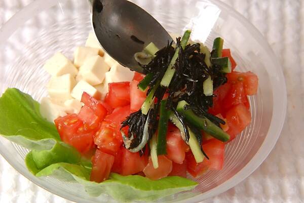豆腐トマトサラダの作り方の手順9