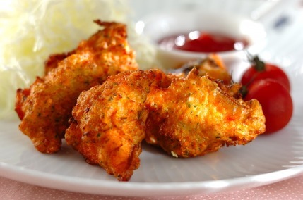 鮭のオランダ揚げ