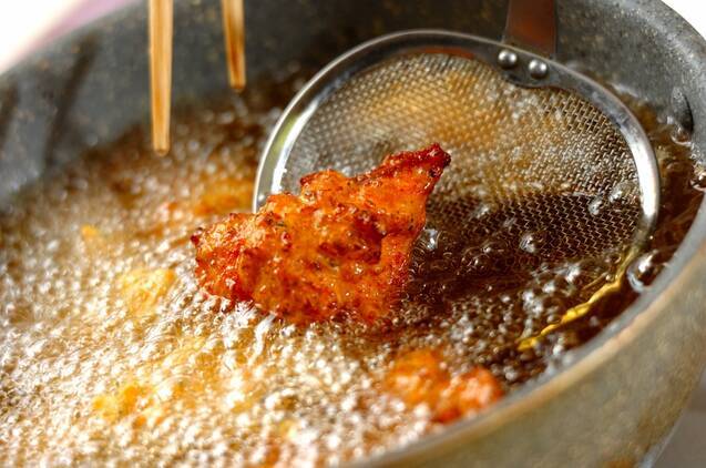 鮭のオランダ揚げの作り方の手順3