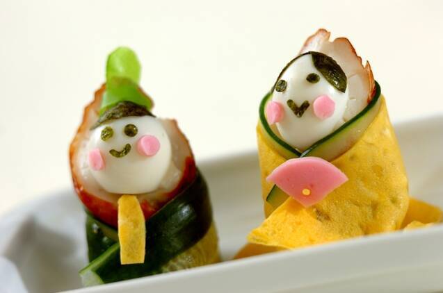 ひな祭り巻き寿司の作り方の手順3