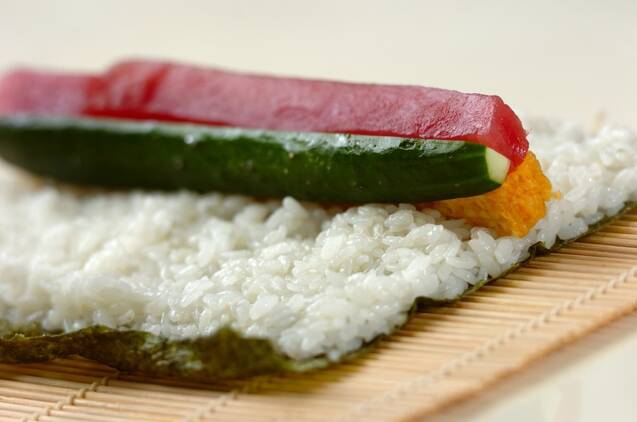 ひな祭り巻き寿司の作り方の手順8