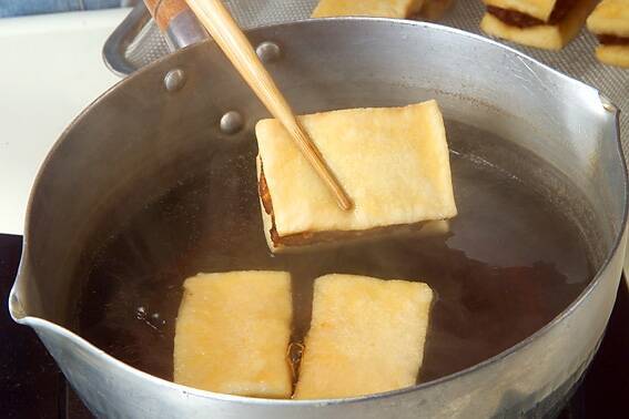 高野豆腐の揚げ煮の作り方の手順9