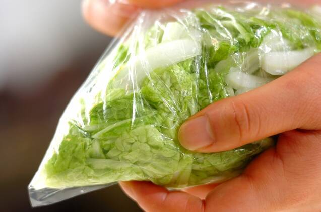 白菜のサッパリ漬けの作り方の手順1