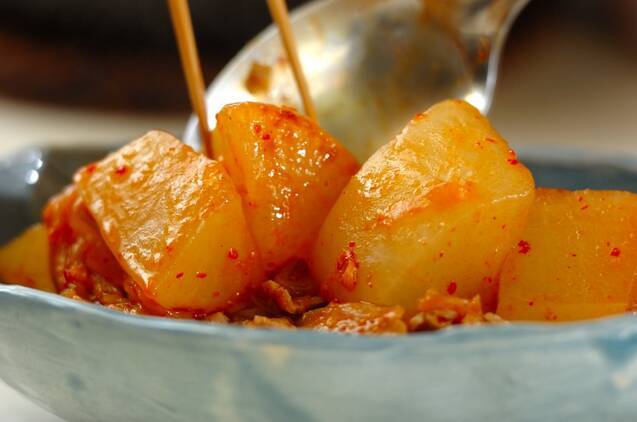 豚肉と大根のキムチ煮の作り方の手順3