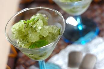 フレッシュバジルのグラニテ