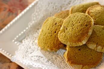 米粉の抹茶クッキー