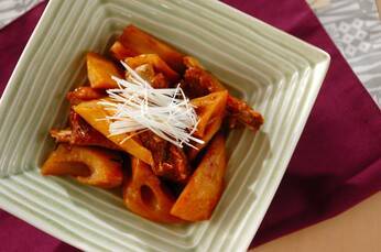 レンコンとスペアリブの煮込み