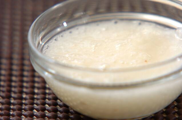 ホウレン草の山かけの作り方の手順2