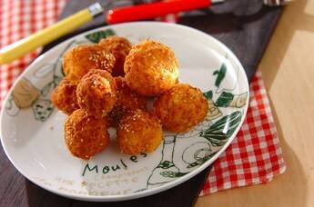 ニンジンと豆腐のドーナツ