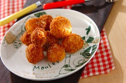 ニンジンと豆腐のドーナツ