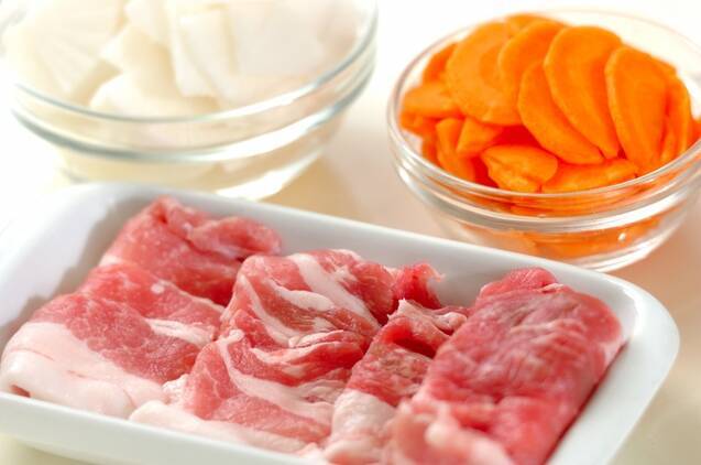 たっぷり豚汁の作り方の手順2