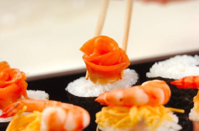 クルクルのっけ寿司の作り方の手順8