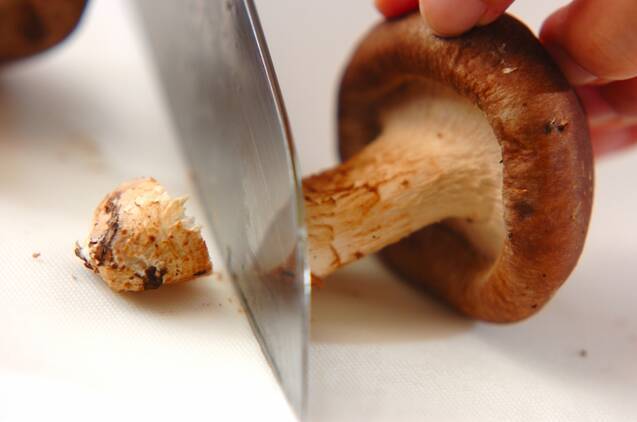 シイタケのペペロンの作り方の手順1